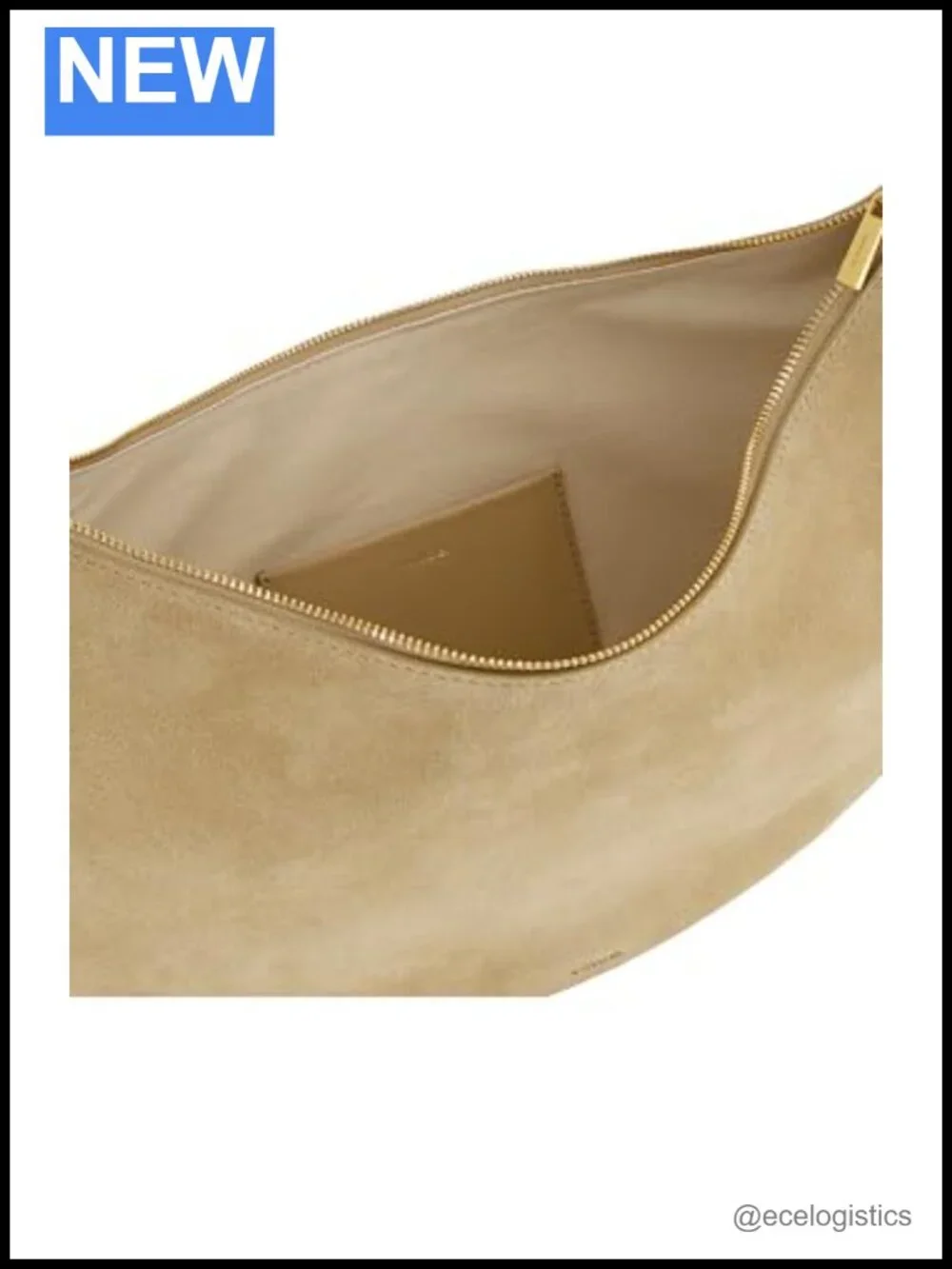 Leather Hobo Shoulder Bag with Zipper | Small Eris Style